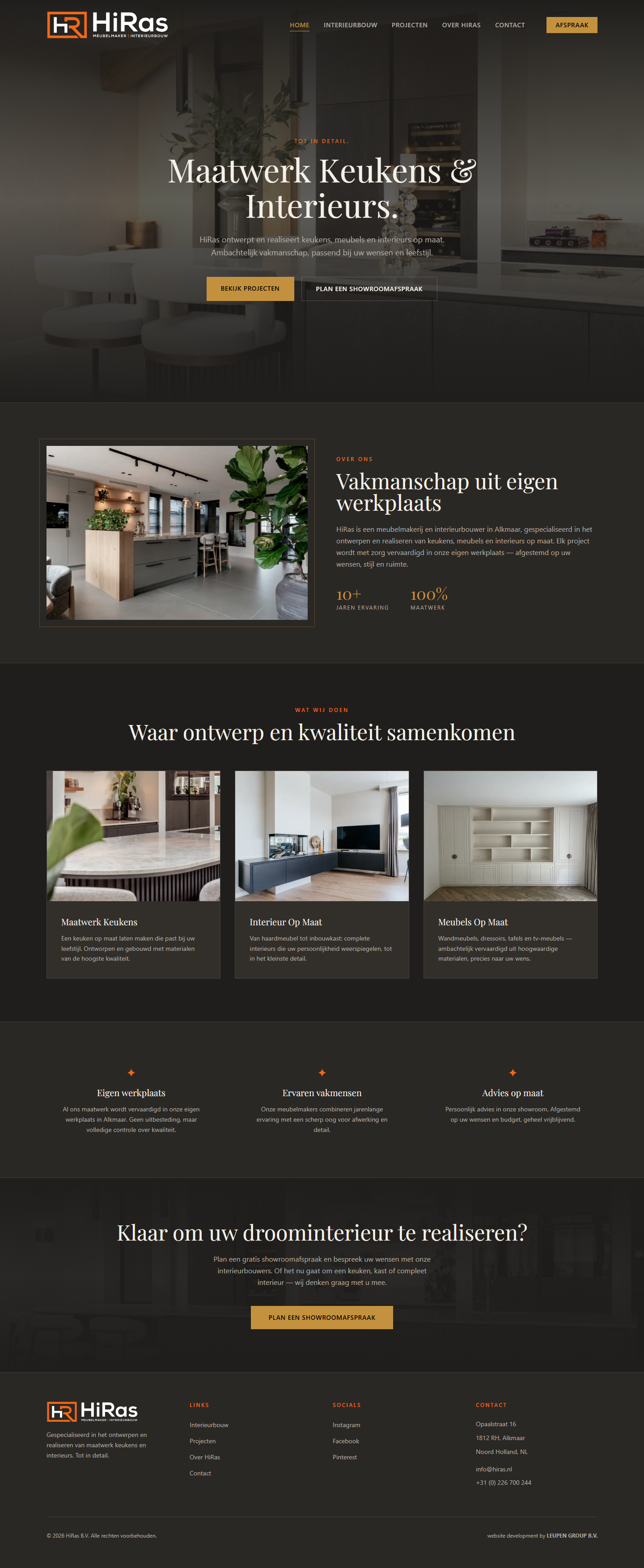 HiRas Live Website Preview